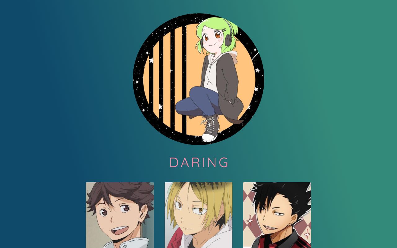 Carrd profile picture for @daring